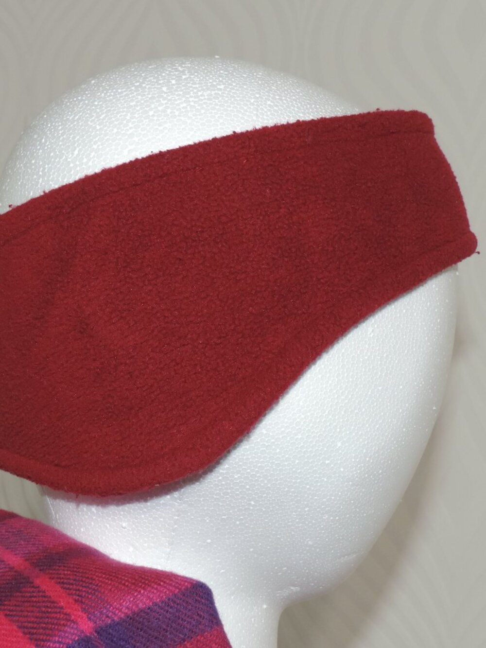 TURTLE FUR Burgundy Head Band Fleece Ear Warmer Winter Outdoors Adult Size